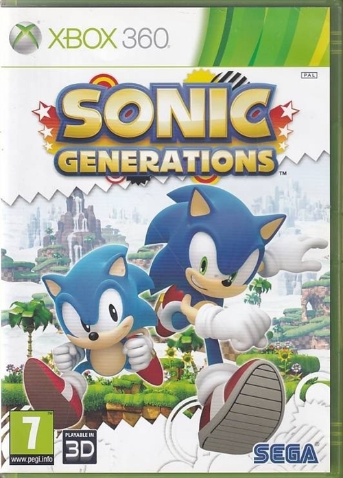 Sonic Generations - XBOX 360 (B Grade) (Genbrug)